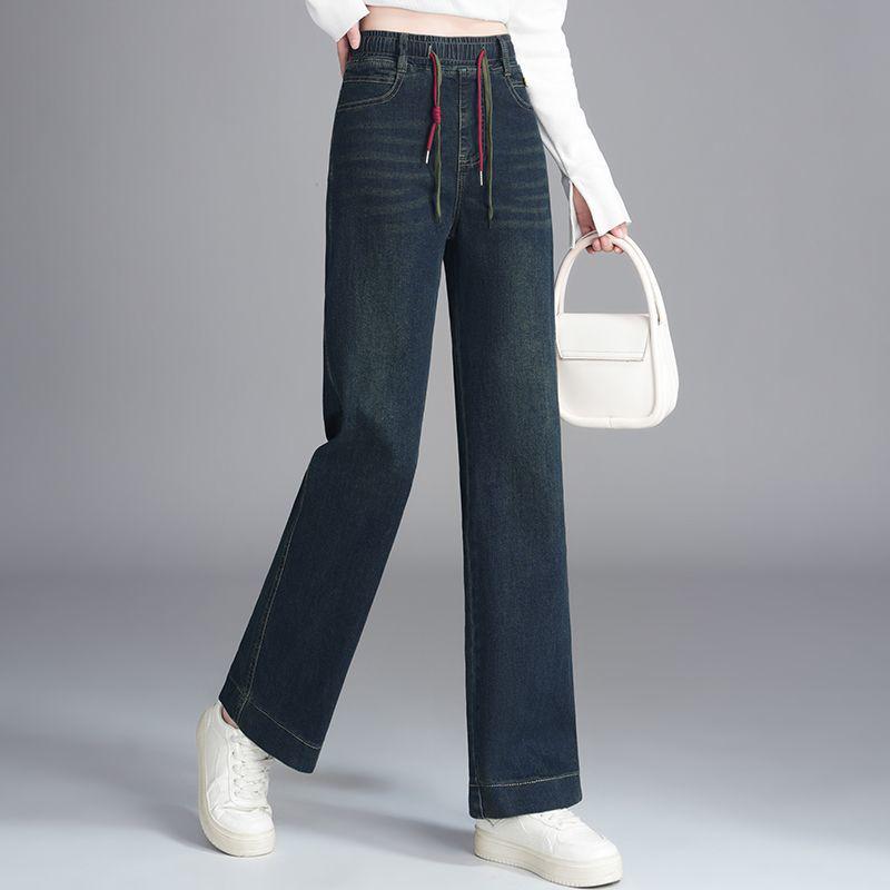 

Women s High-Waisted Wide-Leg Pants with Elastic Waistband - Comfy, Loose-Fit for Spring and Autumn Size 27 (83-95 lbs)