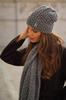 Winter Set Hat with Scarf Color Dark Gray Kamea-Cosmos