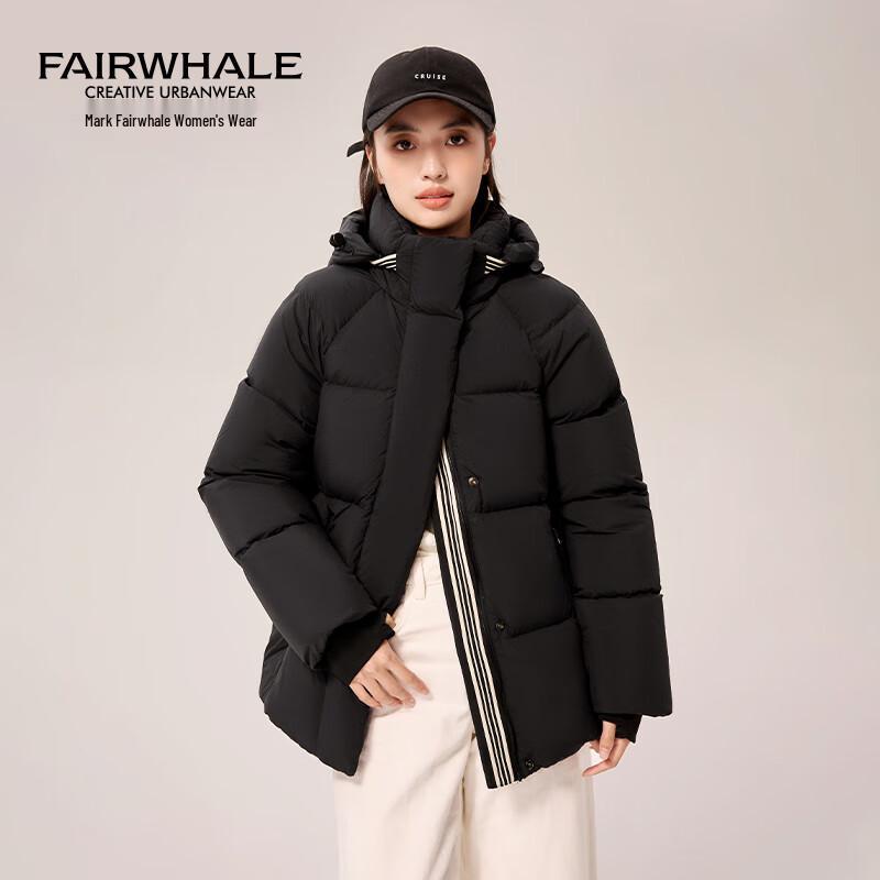 

Женская зимняя куртка Mark Huafei 2025 года, короткая, утолщенная, с 95% утиного пуха XL