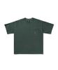 Peullukeu Slam Logo Pigment Pocket Short Sleeve T-Shirt Blue Green Fst401