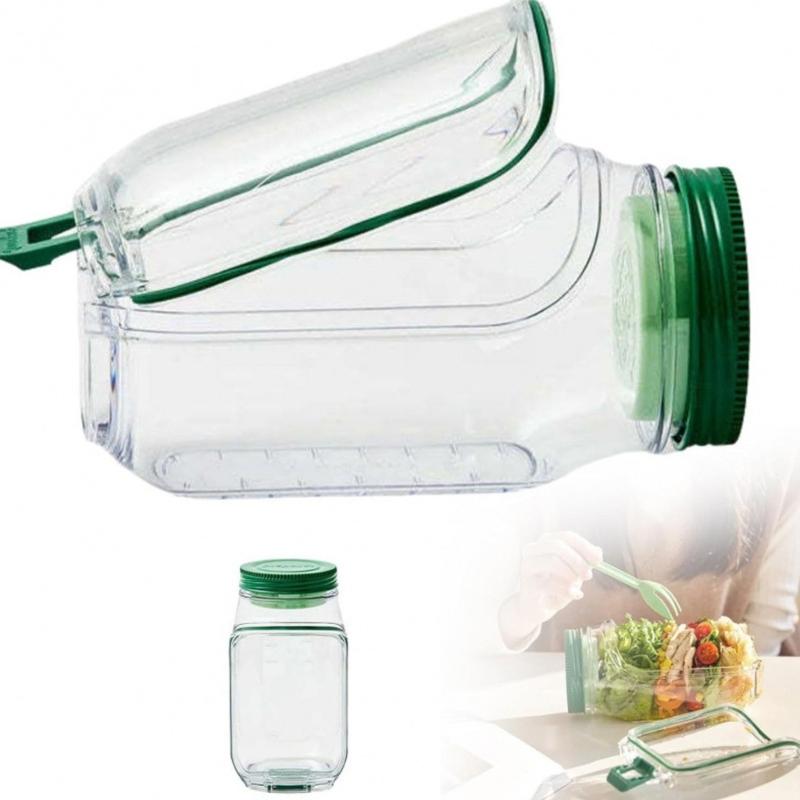 Mahlzeiten Vorbereitungsbehälter mit eingebauter Salatschüssel, auslaufsicheren Fächern, Lunch-Organizern für Büro, Schule, Picknicks