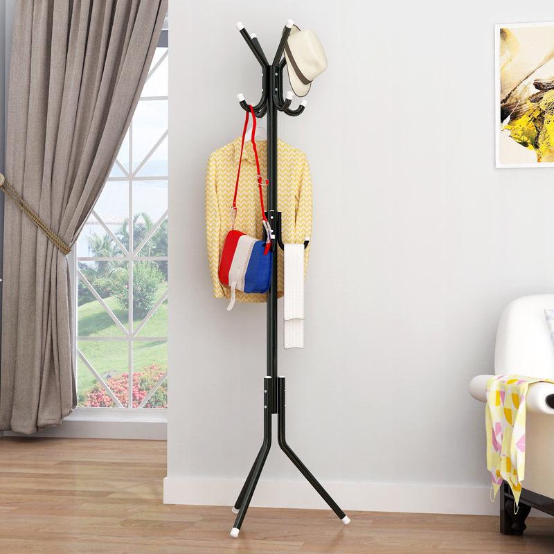 Multifunctional Wrought Iron Coat Rack - Colorful, Creative, Floor-Standing, Minimalist Modern for Home Bedroom.
