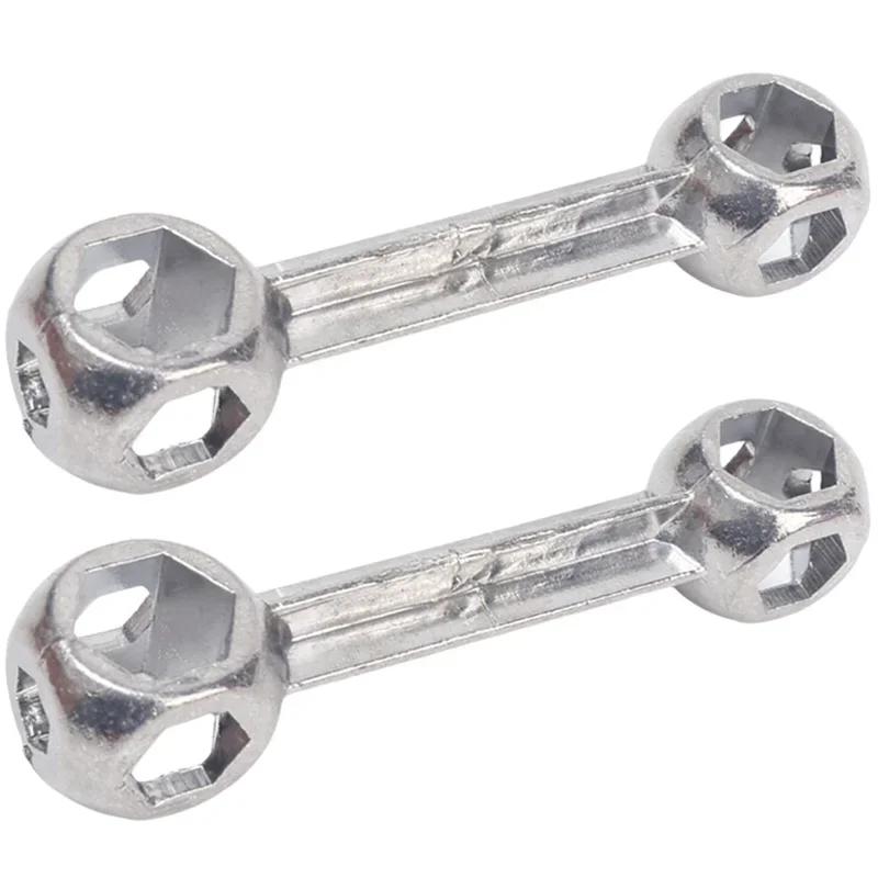 Metal Hexagonal Wrench 6~15mm Car Bicycle Hexagonal Screw Installation Disassembly Tool Multi Purpose Sleeve Bone Shaped Wrench