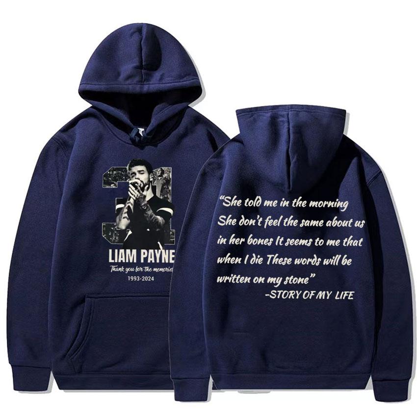 In Gedenken an Liam Payne Tribute 1993-2024 Pullover Hoodies Herren Damen Kleidung Harajuku Hip Hop Sweatshirt Hoodie Streetwear