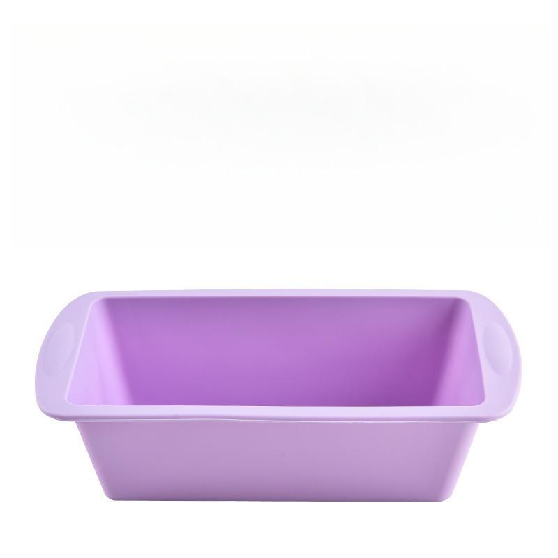 

1pc Non-Stick Candy Toast Mould Bakeware Rectangular Household Baking Dishes DIY Silicone Mold Kitchen Supplies Mould Loaf фиолетовый