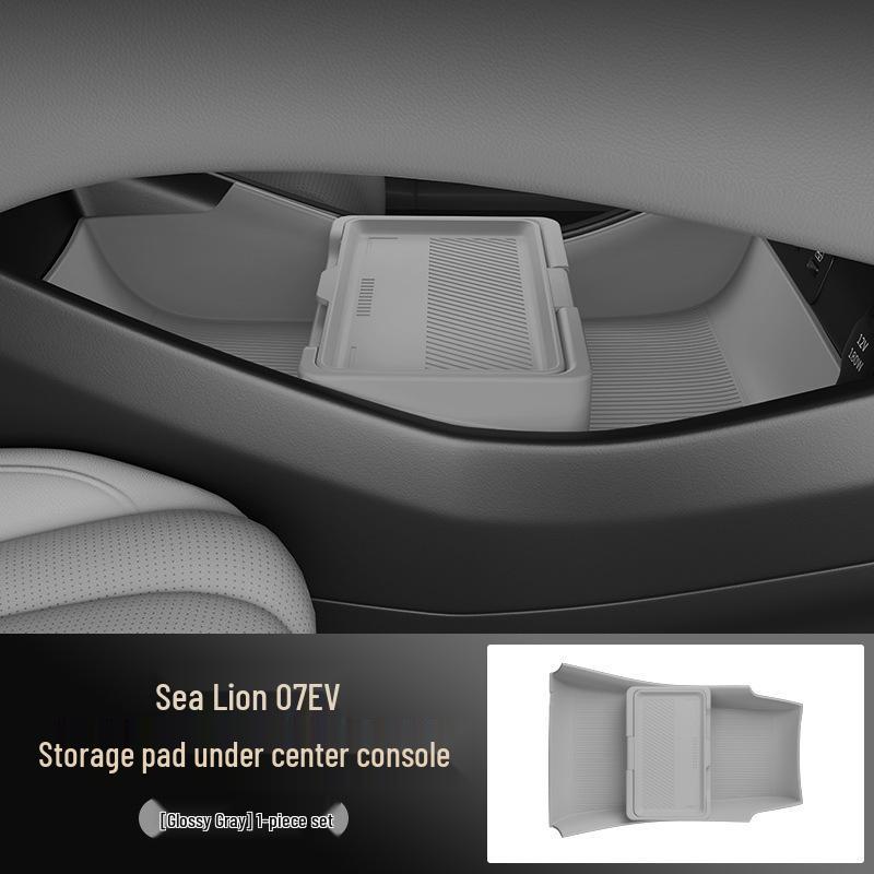 Hiace 07EV Dustproof Silicone Storage Box: Fits 25 Models, Perfect for Center Console Organization.