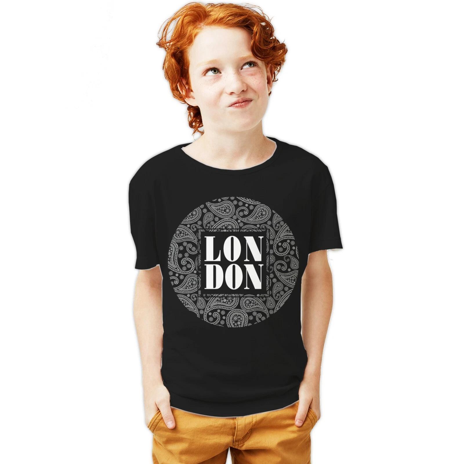 

Urban Attitude London Badge Pattern Paisley Youth T-Shirt For 12-14 Years 150