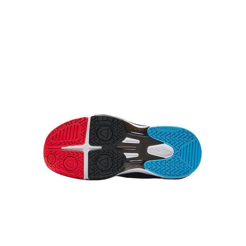 Anta Kids Fly Knight 4 Fabric Comfortable Casual Non-Slip Shock Absorbing Wear-Resistant Low-Top Running Shoes Kids running shoes Black 312519963-1