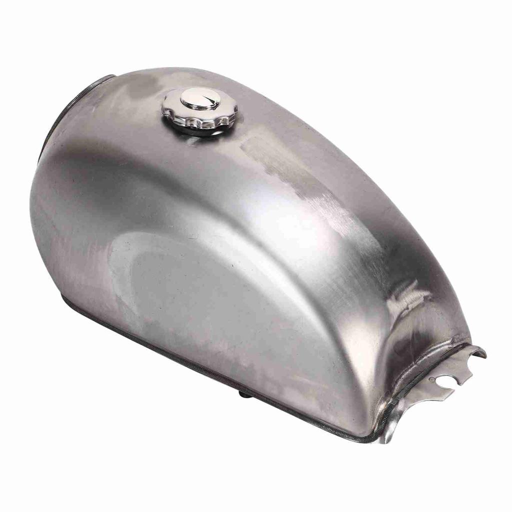 2.4 Gallons Motorcycle Gas Fuel Tank Bare Metal Retro Design Replacement for CFMOTO Mandrill