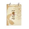 Rustics Wooden Guest Book Wedding Reception Hardcover Guest Book Sign Book Album for Wedding Parties HX6C