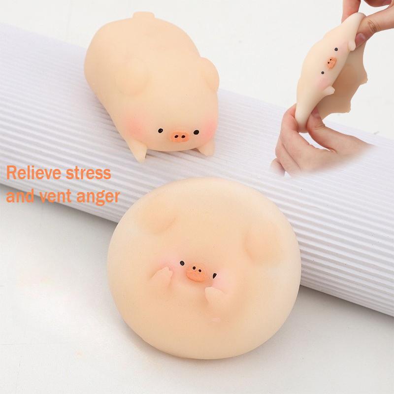 Cute Little Pink Pig Fidget Toys Piglet Stress-Relieving And Venting Toys Kawaii Pet Squeeze Toys Antistress Gifts For Friends