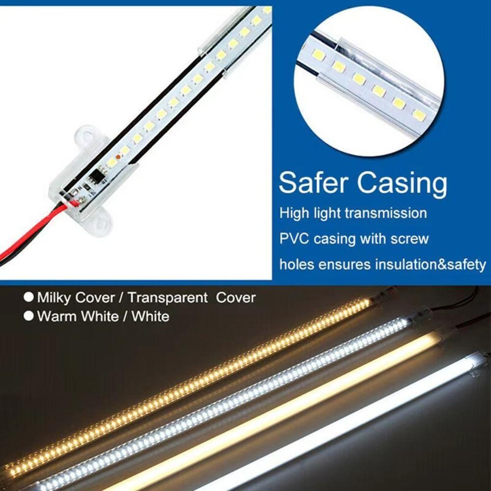 New 30/40cm LED Rigid Light Strip 72 LEDs High Brightness LED Clip-on Light Strips Energy Saving LED Strips