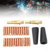 28 Pcs Set Flux Core Gasless Nozzle Brass Gas Diffuser and 0.031in 0.035in Tips for Magnum 100L