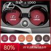 2026 Hot Interior Stickers 2pcs Car Coaster Water Cup Holder Anti-Slip Pad Suede Accessories For ES300 RX330 RX300 GS300 I
