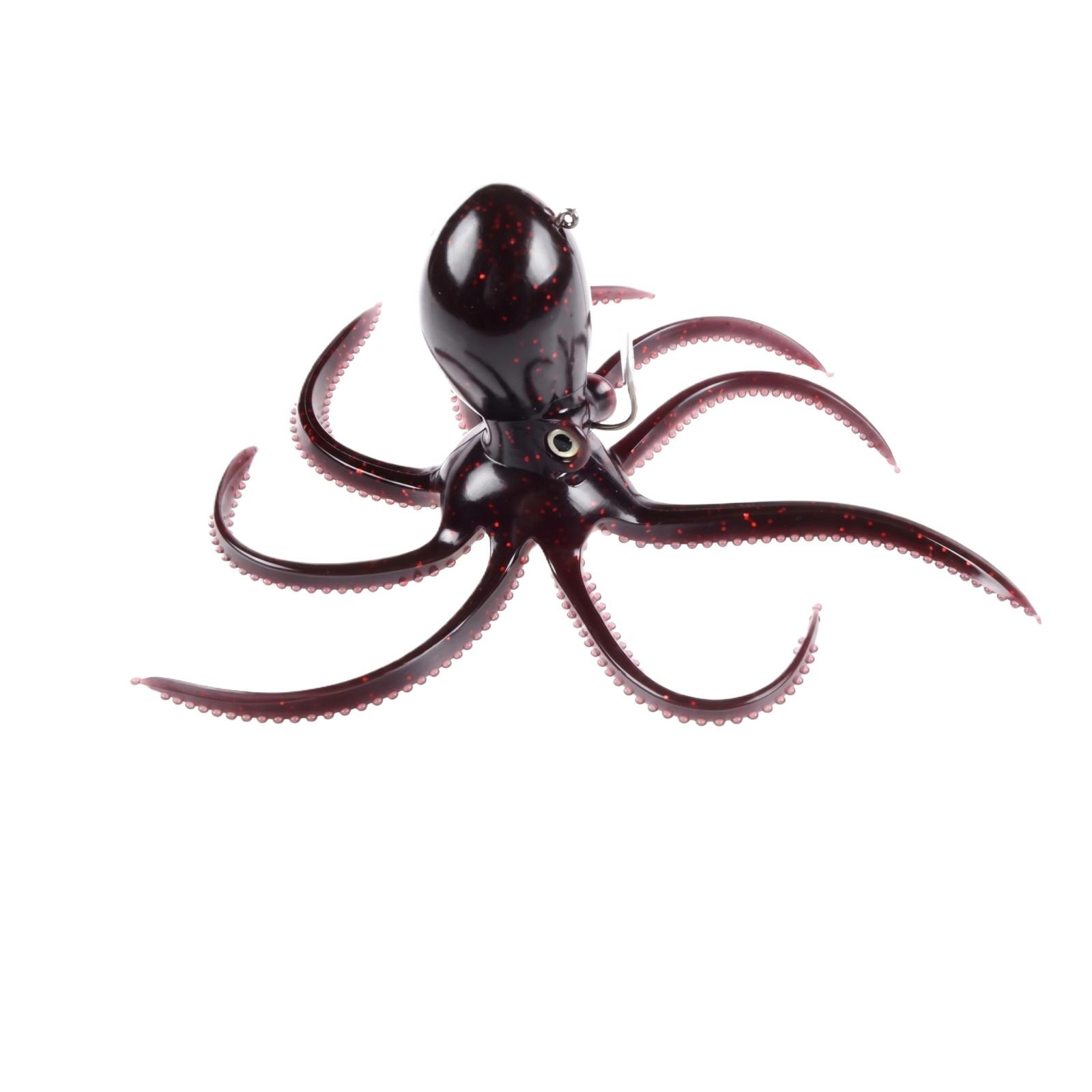 

Soft Octopus Squid Fishing Lure with Built-in Hook Artificial Bait for Boat Fishing Sea Fishing 20cm Soft Bait Octopus Shape one size коричневий