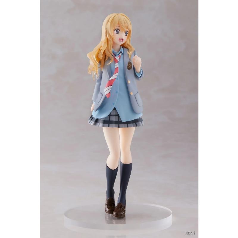 Anime Shigatsu Kimi Uso Miyazono Kaori Figure Your Lie April School Uniform Dress Up Model Toy Gift Action JK Wa No In Poseable Articulated Scale