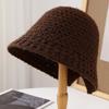New simple version knitted hat basin hat bucket hat adult women's hat autumn, winter and autumn sunshade sun protection hat versatile hat