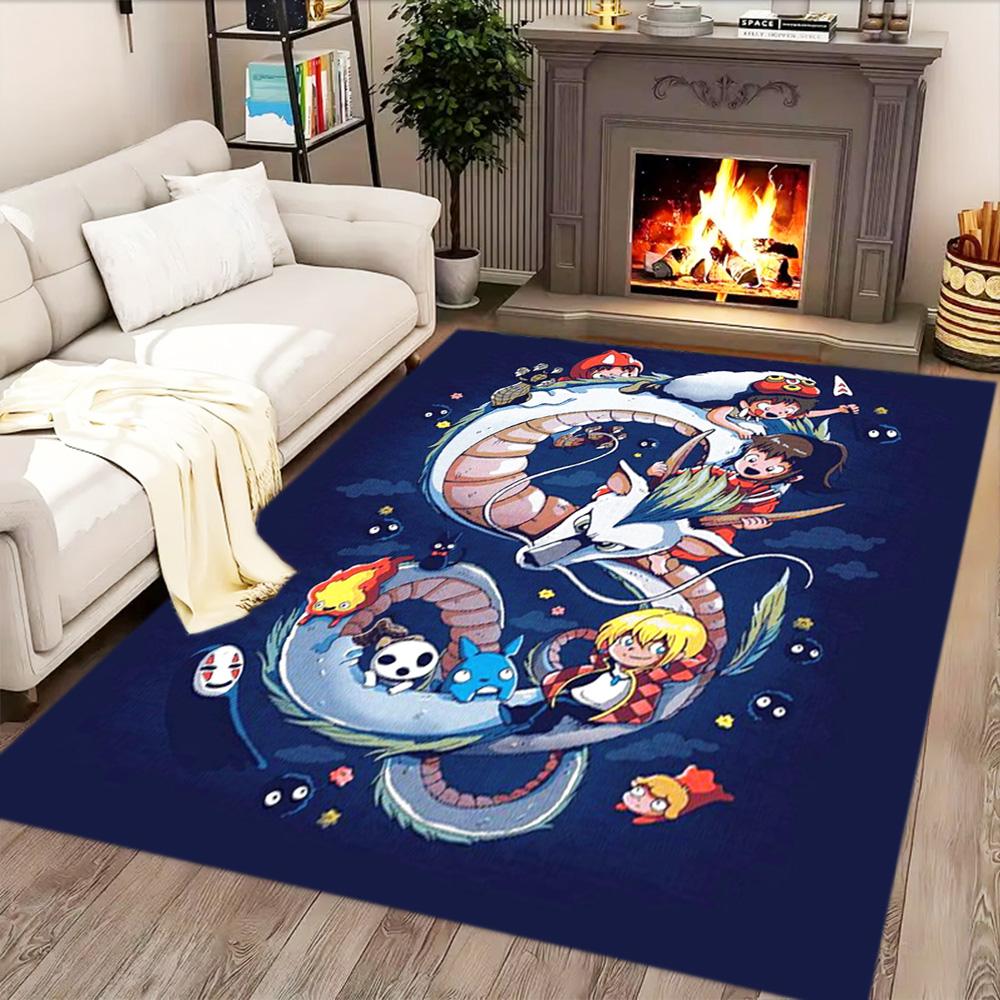 My Neighbor Totoro Fantasy for Living Room Rug, Bedroom, Study Room, Hallway Decoration, Perfect for Home Decoration or Holiday Gifts