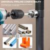 Integrated Internal & External Pipe Threading Tool 3PCS Durable PVC Pipe Threader Kit for Household DIY Plumbing Renovation Tasks