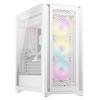 PC Case - CORSAIR - CC-9011243-WW - ICUE 5000D RGB AIRFLOW - Mid-Tower - 3 Fans AF120 RGB ELITE - iCUE Lighting Node PRO - White