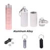 Mini Boîtes à Pilules en Alliage d'Aluminium Étanche Stockage Portable Porte-Pilules Porte-Clés pour Vitamines Huiles de Poisson