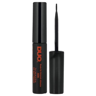 Klej do rzęs w pędzelku, odcień ciemny, 5g (0,18 uncji)