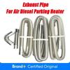 60-300cm Air Diesel Parking Heater Stainless Steel Exhaust Pipe Tube Vent Hose Elbow Connector Joiner W /Clamp For Car Truck Van