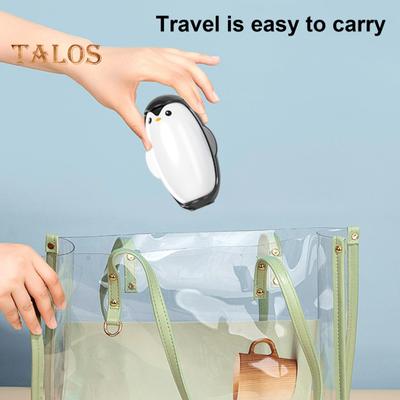1/2 Pièces Boule Rouleau Anti-Peluches Forme Pingouin Réutilisable Éliminateur de Poils d'Animaux Compact Design Adapté au Voyage Outil de Nettoyage Puissant pour l'Élimination des Poils
