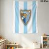 Málaga C .F Wall Hanging Printed Fabric Blanket Decorative Tapestries for Bedroom Living Room Home Decor