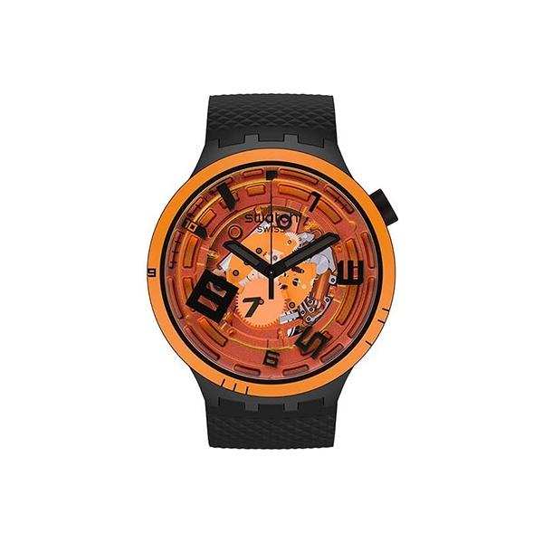 

Swatch Planet Series Quartz Movement Explosive Energy Hollow Color Block Waterproof Large Dial Unisex Watches Orange SB01B127 SB01B127