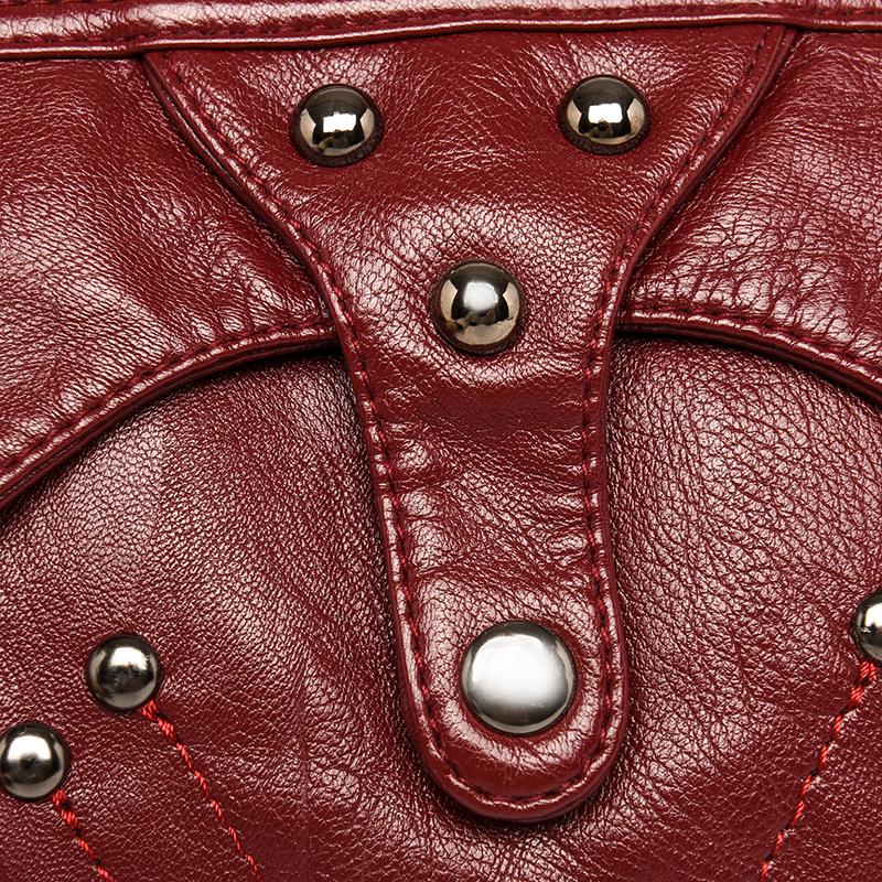 Women's Multi-layer Soft Leather Crossbody Bag Commuter Shoulder Bag Mother Bag