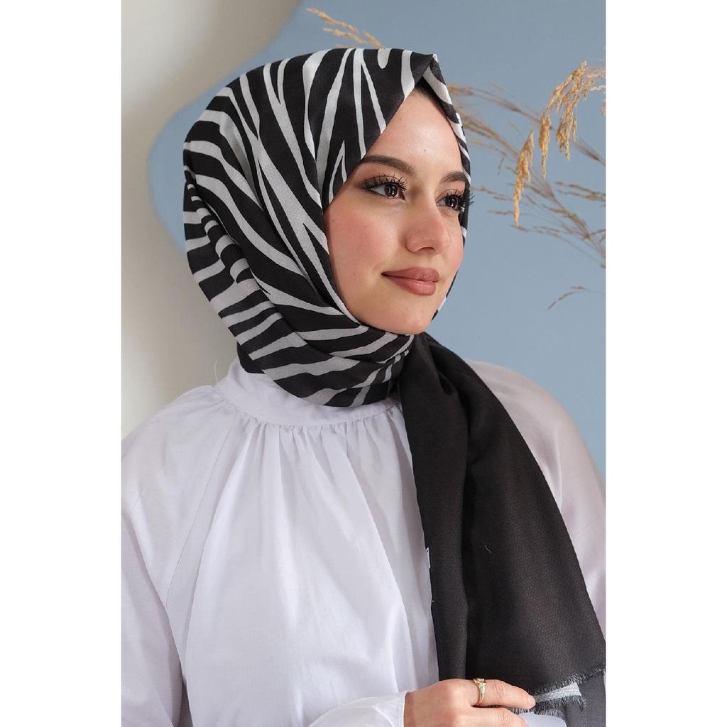 Mustriline puuvillane sall Ds-211-v1