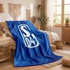 Schalke 04 Theme Fleece Blanket Cozy Soft Plush Blanket For Bedroom Couch Travel