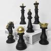 Resin Chess Pieces Statues Figures Chess Game Figurine Pieces International Chess Game Accessories for Home and Desk TV Cabinet