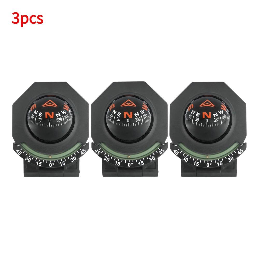 Car Dashboard Compass With Slope Meter 2-In-1 High Precision Navigation Car Mount Compass Ball for Car Boat Off Road Accessories
