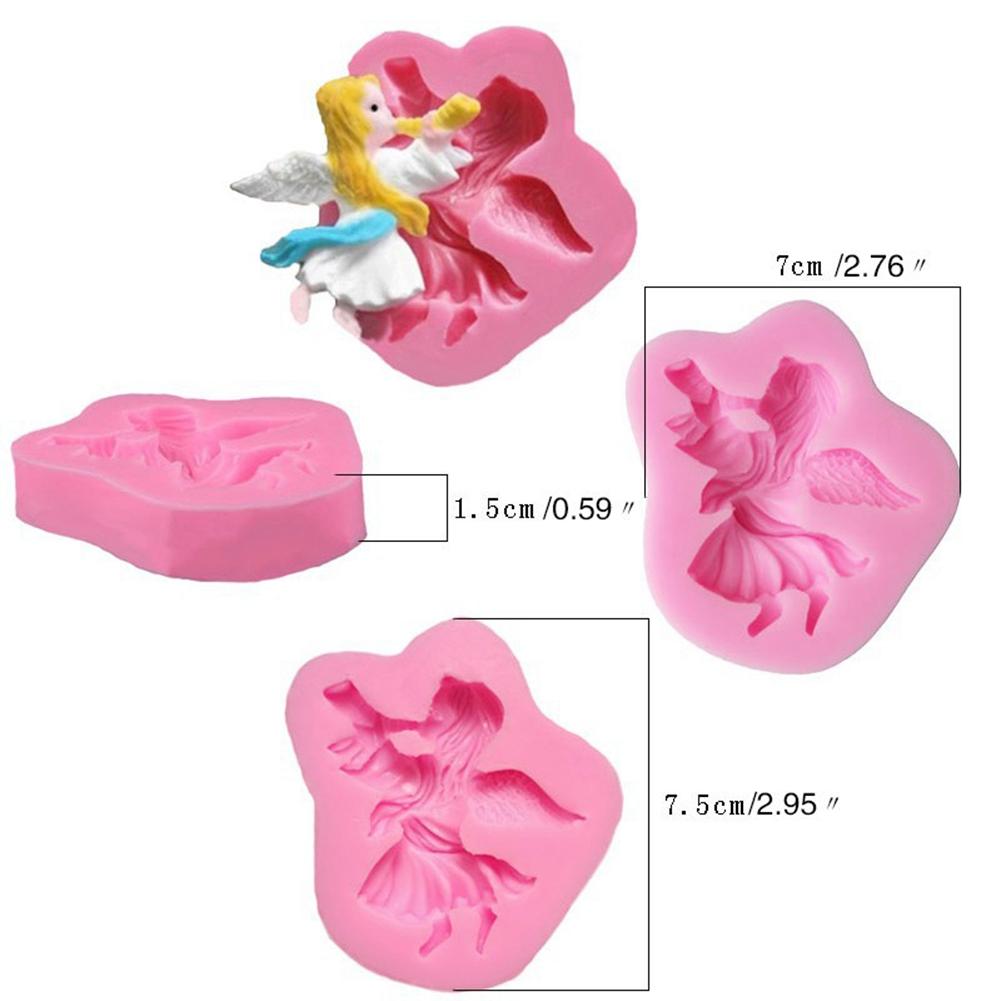 Silicone Cake Mold Little Angel s Pattern Desserts Chocolate Baking DIY Mold Making Tool