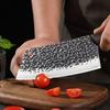 Hand Forged Meat Cleaver Chef Butcher Knife Wood Handle Chopping Bone Cutter for Kitchen Stainless Steel Cooking Knife