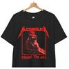 Alcoholica Drink Em All Flat Satirical Metalhead Party Booze TShirt Unisex Tee
