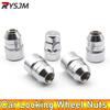 AD M12X1.5 4pcs Nuts +1 Key Closed End Anti Theft Security Car Wheel Locking Nuts Wheel Rim Lock Lug Nuts High Quality Chrome