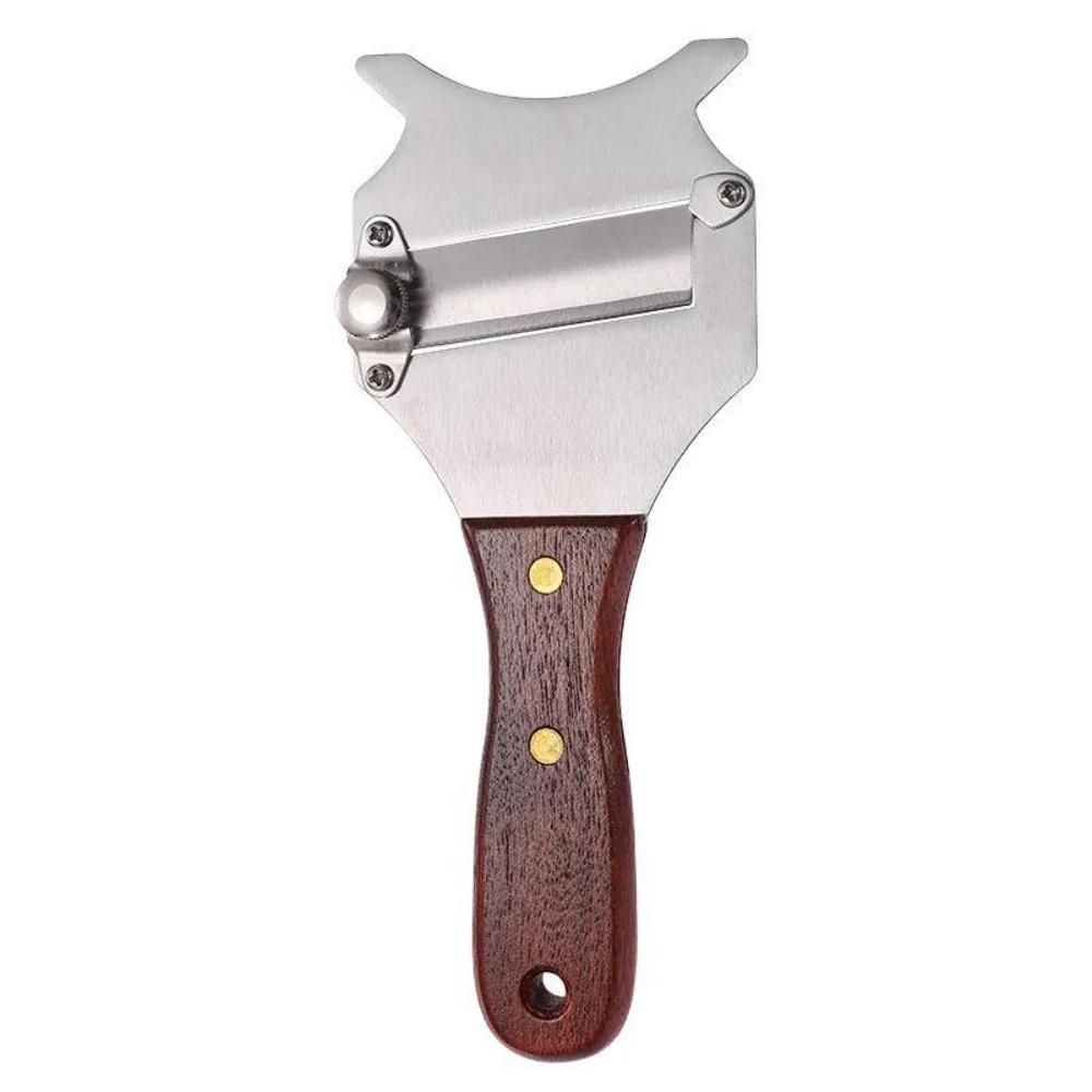 

Stainless Steel Truffle Slicer High Hardness Adjustable Slice Thickness Chocolate Planer Wood Handle Cheese Grater Dessert