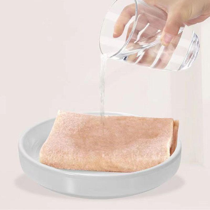 Loofah Dishcloth Super Absorbent Dishwashing Kitchen Towel Natural Plant Fiber Magic Cleaning Cloth Home Reusable Cleaning Rags