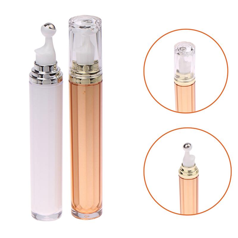 1 szt. 20 ml pusta butelka z rolką do kremu pod oczy, wielokrotnego napełniania, akrylowy pojemnik na serum pod oczy z pompką kulkową ze stali nierdzewnej