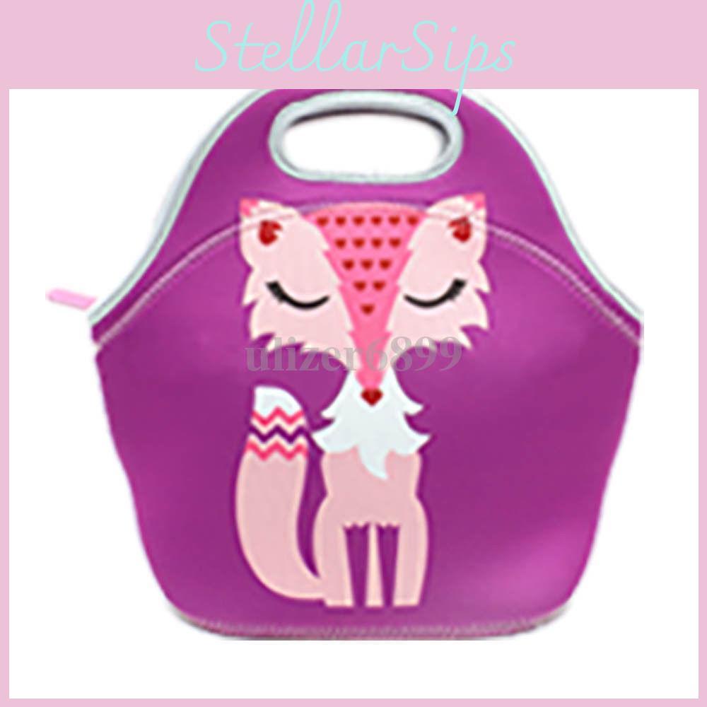 Portable Insulated Kids Thermal Cooler Lunch Box Carry Tote Picnic Bag Storage