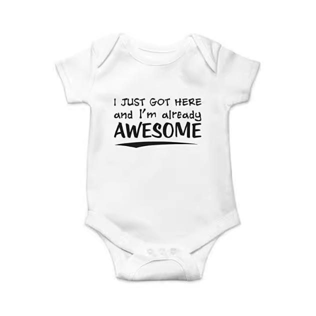 Salopetă de Vară Sublimabilă DIY pentru Nou-Născuți - Mânecă Scurtă, Ușoară, pentru Târât