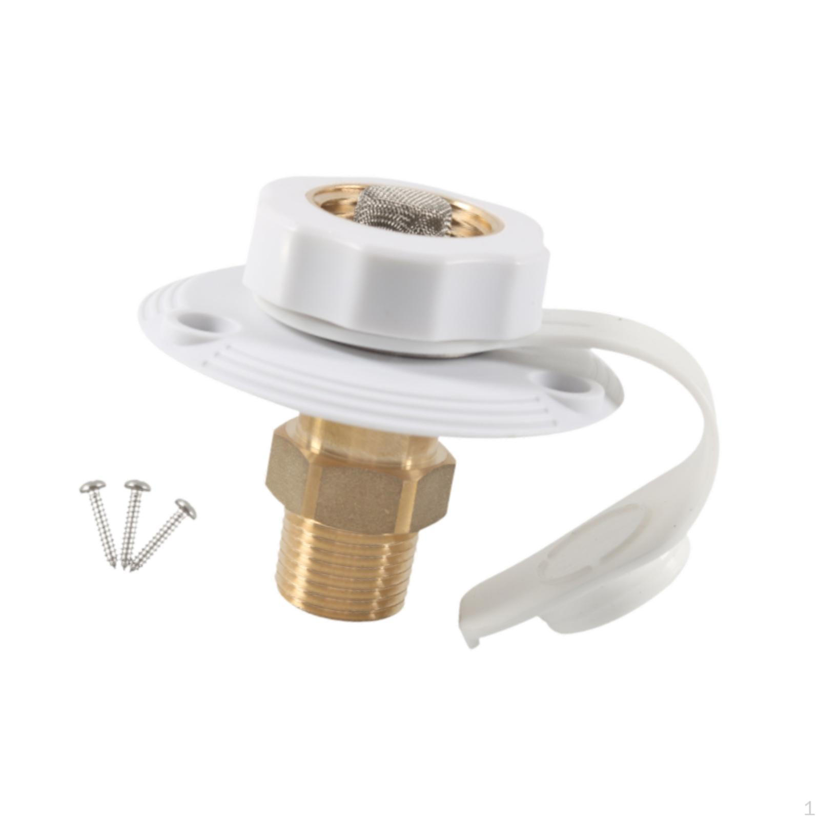 

Вход для городской воды для автофургона с резьбой из латуни, соединение с обратным клапаном для белый