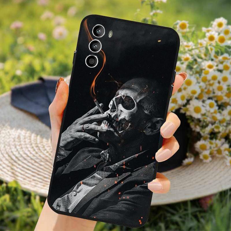 Grim Reaper Skull Skeleton Phone Case for Moto G84 G22 G32 G42 G52 G62 G53 G72 G60 G60S G100 G10 G20 G30 G13 G50 G 5G G Pure