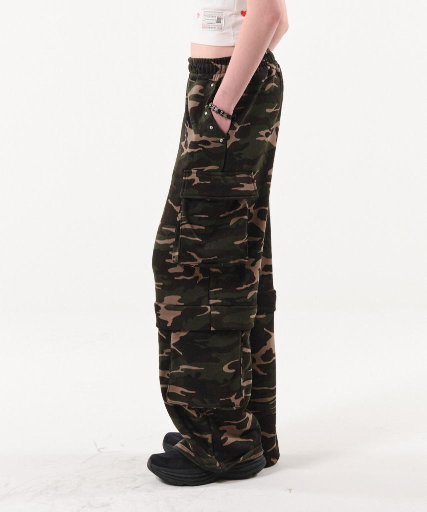 Podeowedeo Double Pocket Camouflage Pants (Khaki)