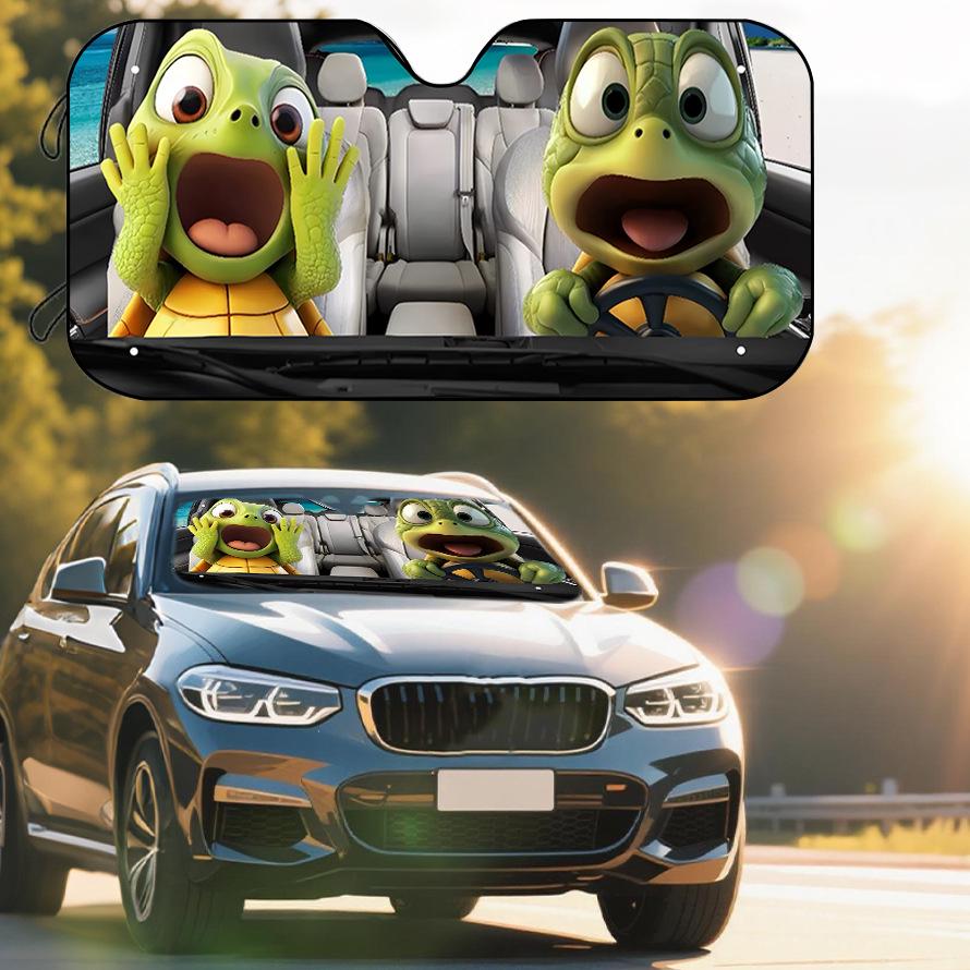 Universal Foldable Car Windshield Sun Visor for Heat and Sun Protection