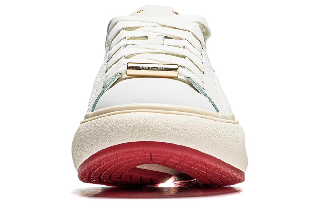 Li Ning Yun You C4D Slip Resistant Slip Resistant Low top Casual Shoes Men's White Red AZGU037-3