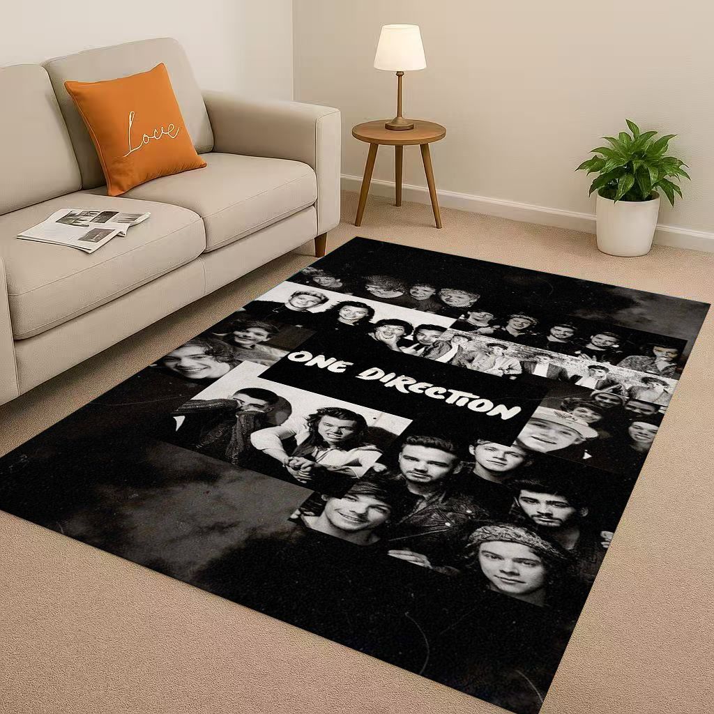 27 Stil Neu One D-Direction Sänger Star Wohnzimmer Rutschfester Bereichsteppich Teppich für Schlafzimmer Spielzimmer Sofa, Leicht zu reinigende Haustürmatte